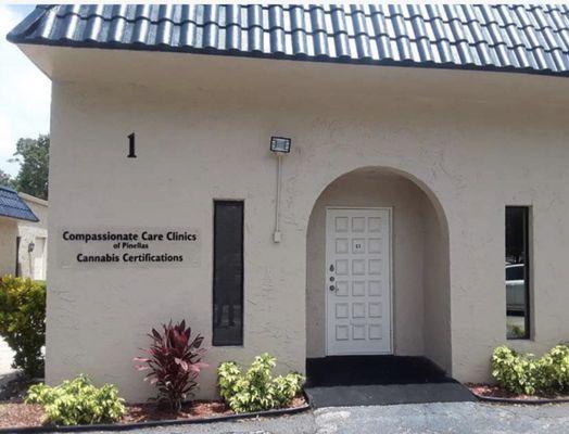 Entrance to the Compassionate Care Clinics of Pinellas