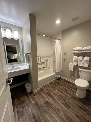 Bathroom of a Two Queen Bed Accessible Room