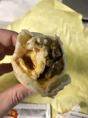 Sausage, Egg, & Cheese Breakfast Burrito