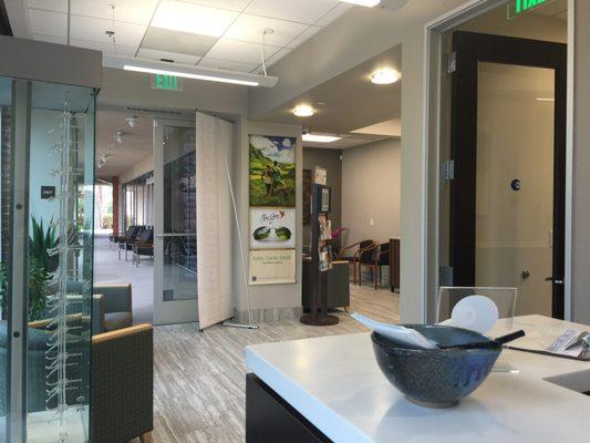 Reception desk - love all the natural lighting.