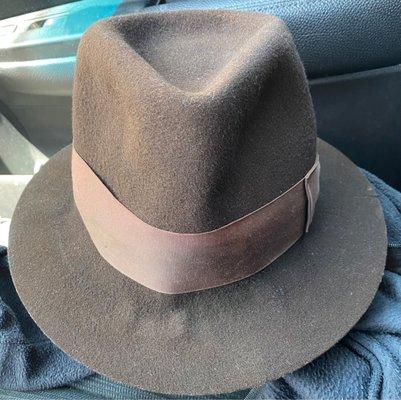 My classic Indiana Jones fedora..,perfectly reshaped!