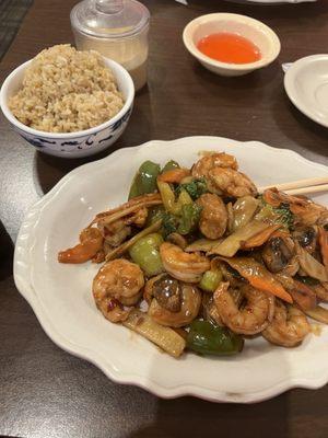 Hunan Shrimp, Fried Rice