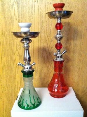 Large variety of Hookahs, shisha, charcoal