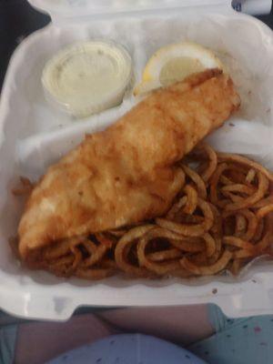 Beer battered fish fry.