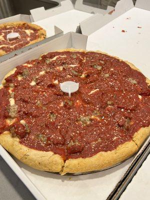 Large Deep Dish with sausage