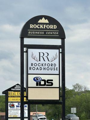 The Rockford Roadhouse sign out front. Watch for this one as you drive down Hwy 55.