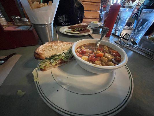 Soup and 1/2 BLT