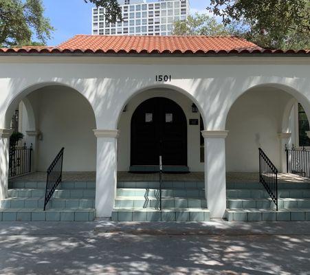 The entrance to the Miami Skin Spa facility and waiting room