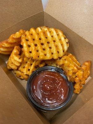 Waffle fries