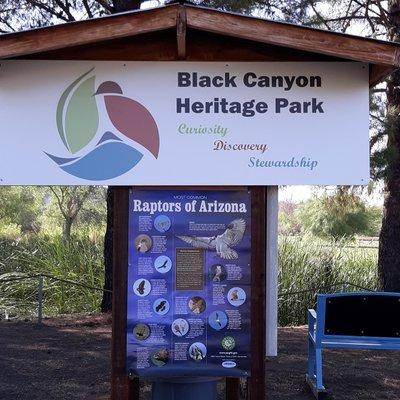 This is the "photo op" and informational Kiosk by the pond. The picnic area funded mainly by Anthem Rotary is adjacent