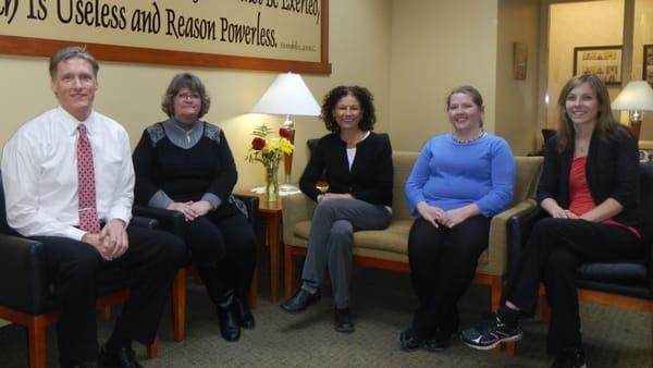 Dr. Corbett, Nancy, Lynn, Cassie, and Briana