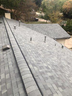 Owens Corning Estate Gray Lifetime Shingles