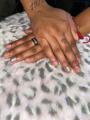 Cute little manicure done by me ! Email me for appointment  johannamedero@gmail.com with name number ! I do acrylic nails also