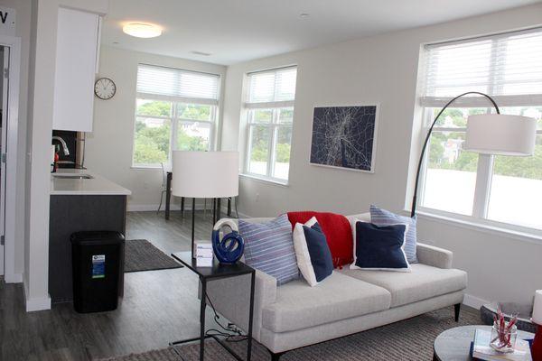 A Corner Apartment with Spacious Windows