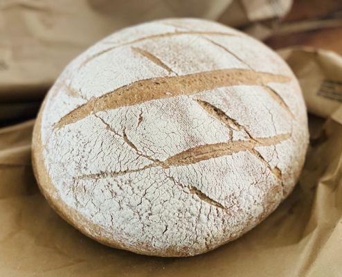 Moi fave. Fabulous fresh baked Eastern European breads here. Sourdough, still warm! My whole car smells amazballs :)...