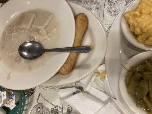 Chicken and Bowl of Chicken N' Dumplins