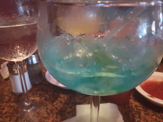 Blue "Skinny" Margarita