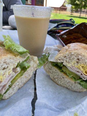 Lunch and that amazing smoothie