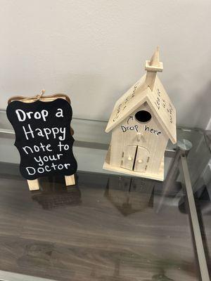 This made me smile! Drop a happy note to your doctor! I hope it's filled with lots of happy notes!