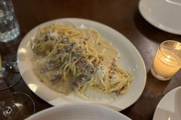 carbonara. no butter, no cream!