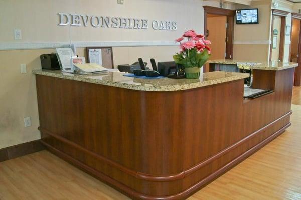 Devonshire Oaks Nursing Centers, front desk