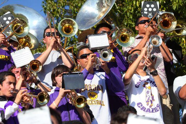 Band at football game