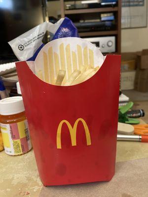 Order a large fries and this is all you get