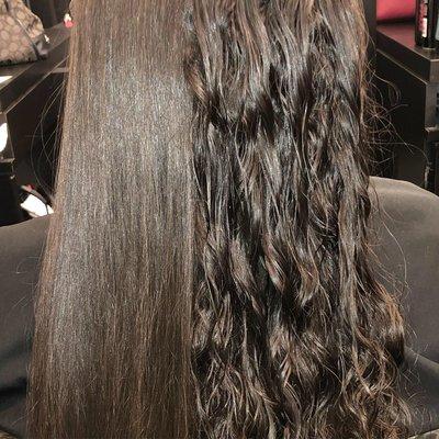 A wash and blow dry will have your hair smooth all week!