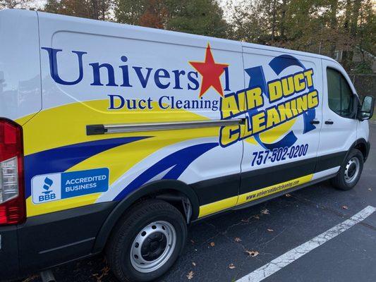 Universal Duct Cleaning van