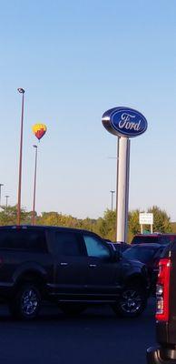 Gorgeous day for a hot air balloon ride!