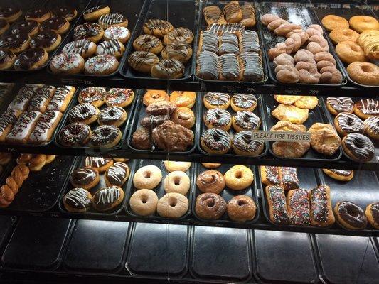 End of day donut selection packed