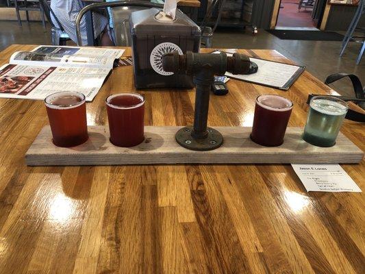 Sour and seltzer flight.