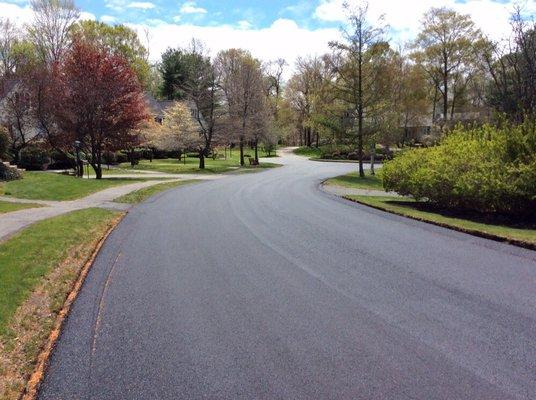 Roadway installed by Baystate Paving at a Condominium complex in Milton, Ma