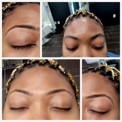 Eyebrow threading