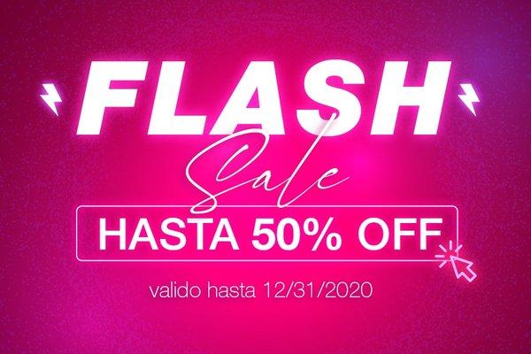 DESCUENTO ¡¡FLASH!! HASTA EL 50% OFF VALIDO 31/12/2020