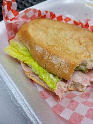 1 slice of ham torta for 7.50