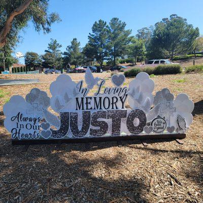 Celebration of life sign