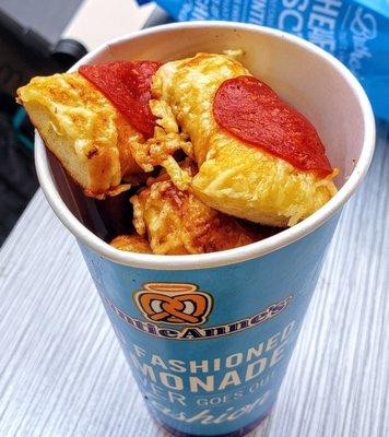 Pepperoni Pretzel Bites from Auntie Anne's Ann Arbor