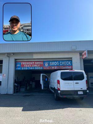 When it's time to BeReal at your smog check