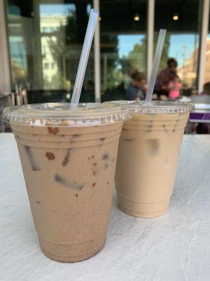 Iced Vanilla Chai and a Latte