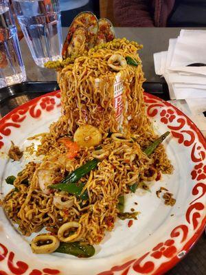 Mee Goreng Kee Mao with seafood