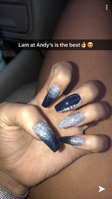 Navy nails