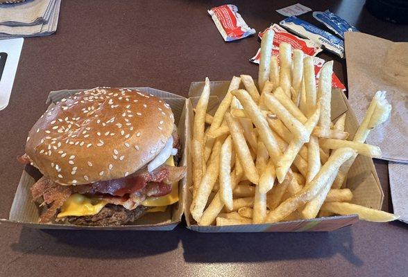 Bacon Quarter Pounder with Cheese and Fries - Nice Job Saline!