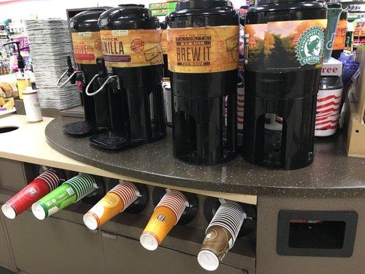 Lots of coffee options