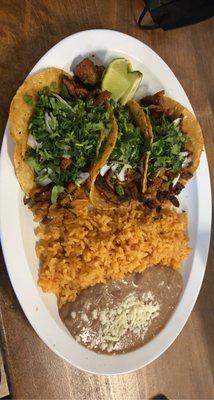 Al pastor taco dinner