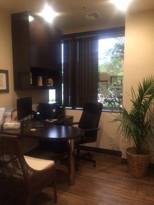 Our consultation room. Where all questions regarding your surgery are answered in a relaxing, comfortable environment.