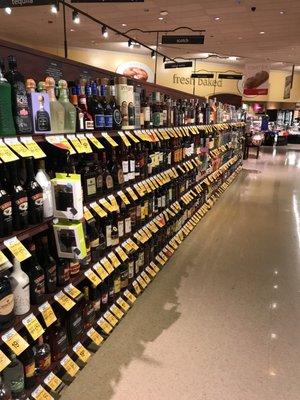 Hard liquor aisle.