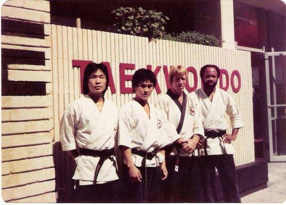 Masters Simon Rhee, Jun Chong, Chuck Norris, and Greg Williams