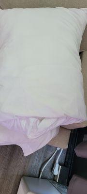 Make-up stains on pillow