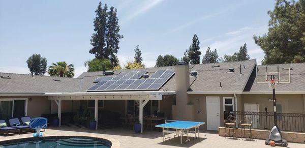 The visible array of panels.